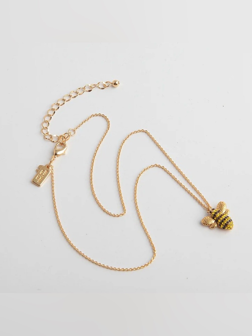 Kate Spade Picnic Perfect Pave Bee Pendant Necklace